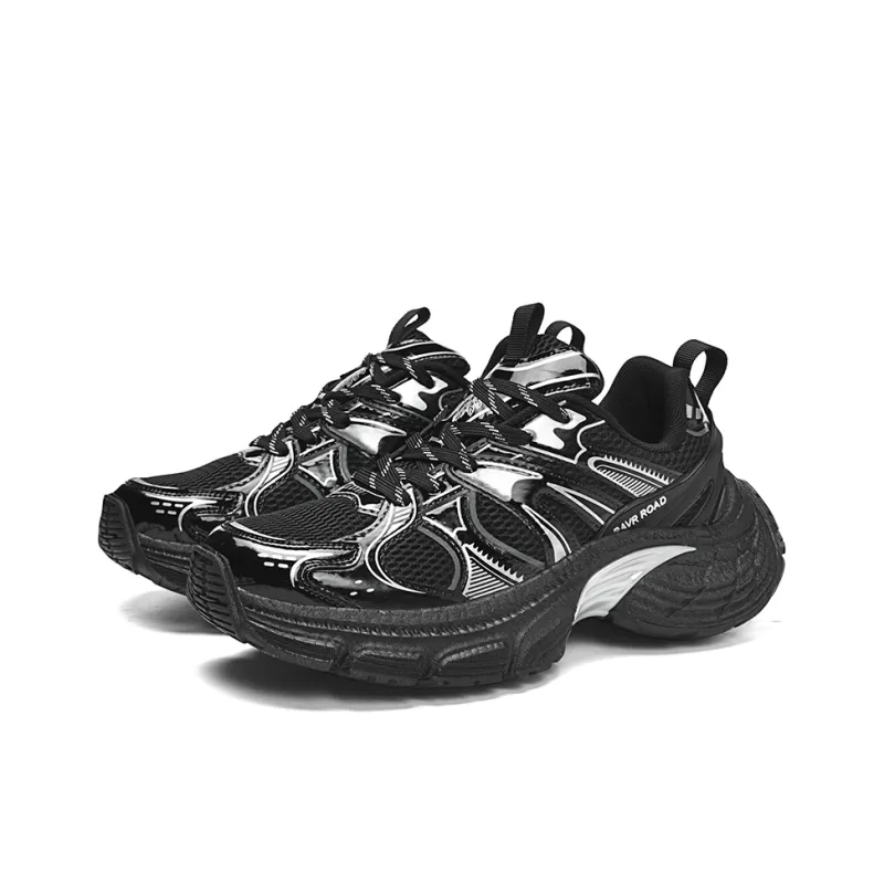 ZOIBBOE Cushioning, Slip Resistant, Abrasion Resistant, Height Increasing Low Top Chunky Sneakers Unisex-8