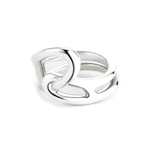 HERMES 925 Sterling Silver Rings Women's Silver