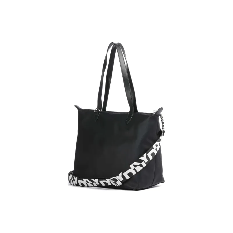 DKNY Nylon Tote Bag Shopping Bag Handbag Shoulder Bag Women's Black-1