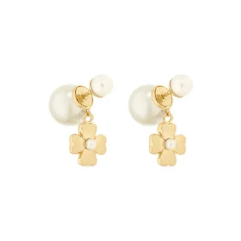 DIOR Metal Earrings Women's Gold