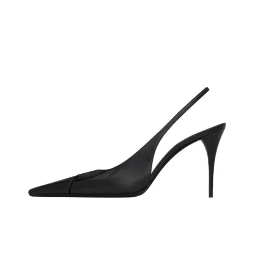 SAINT LAURENT Babylone Slim Heel High Heels 9cm Women's Black