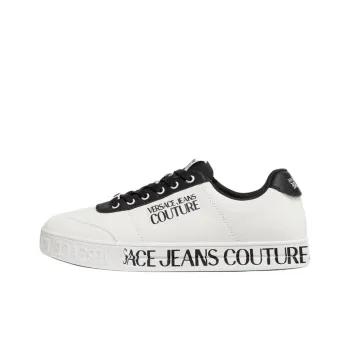 VERSACE JEANS COUTURE Court 88 Low Top Skateboard Shoes Men's White