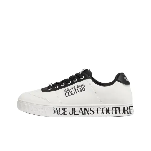 VERSACE JEANS COUTURE Court 88 Low Top Skateboard Shoes Men's White