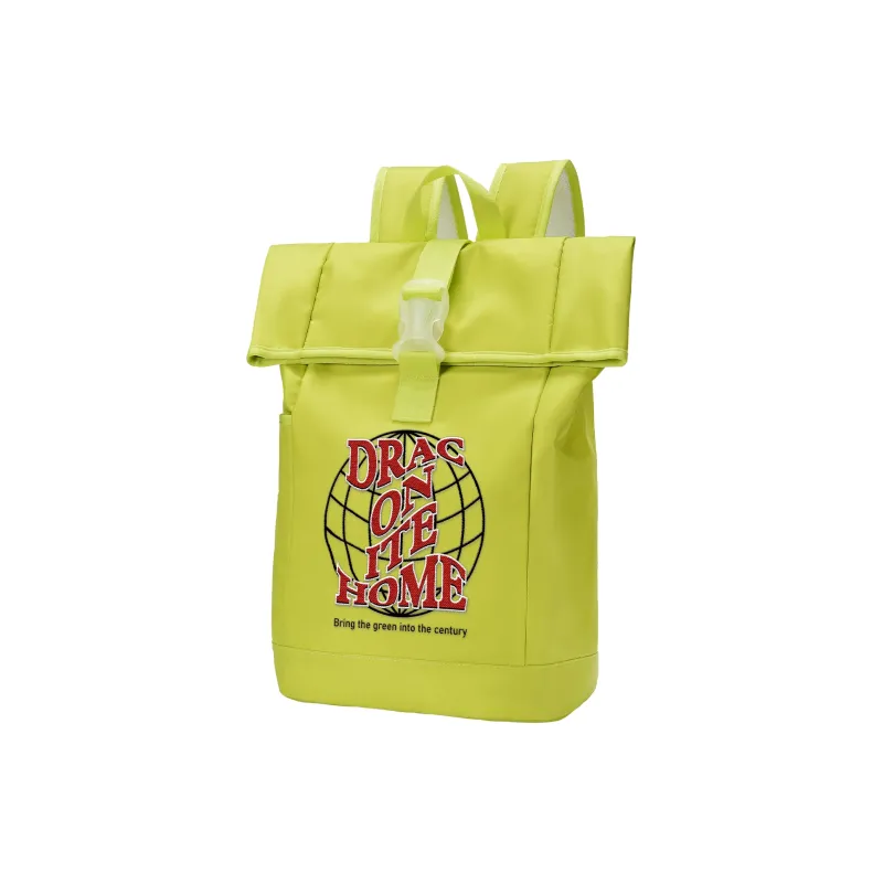 DRACONITE Polyester Students Backpack Regular Unisex Lime Neon Green-7