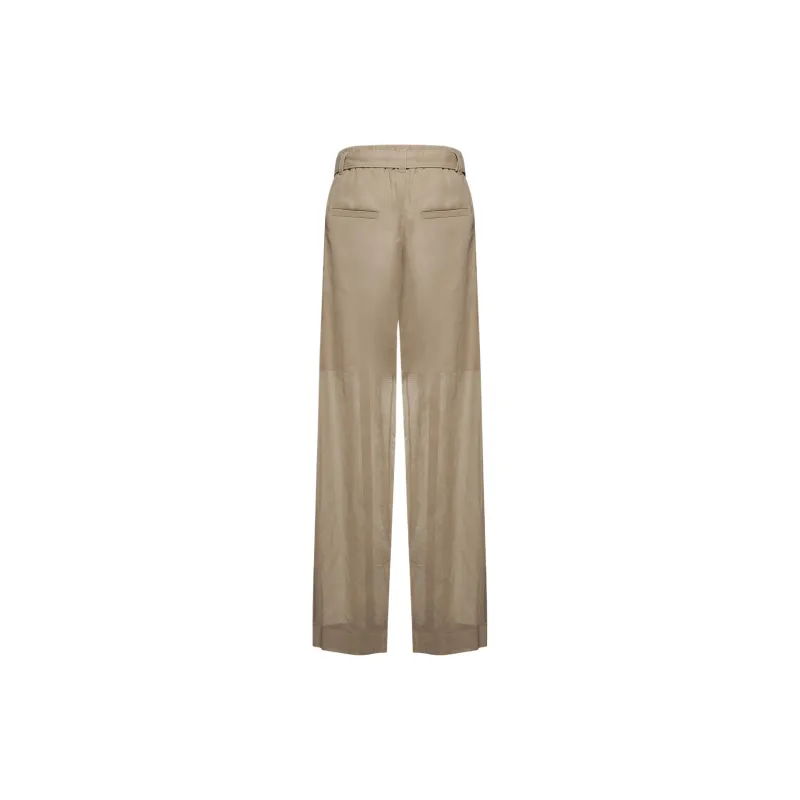 Brunello Cucinelli Belted Wide Leg Trousers-1
