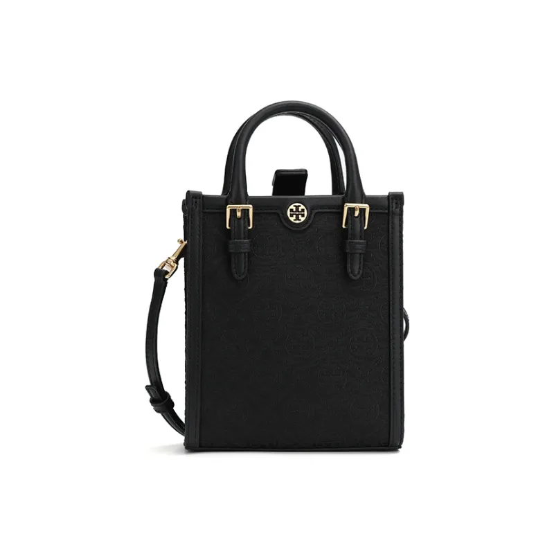 TORY BURCH Mini T Monogram Bag Black-0