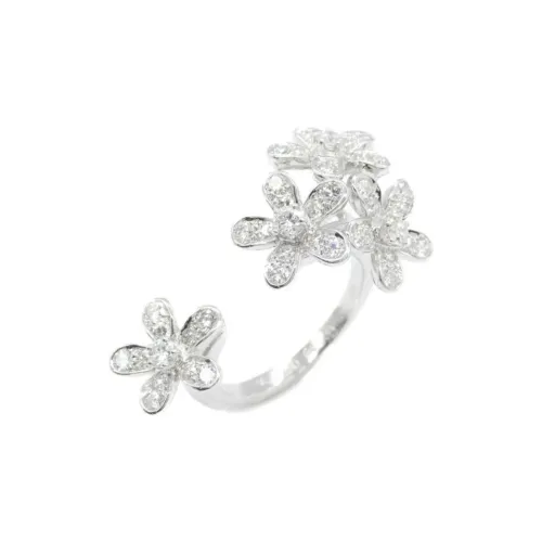 Van Cleef & Arpels 2010s 18K White Gold Socrate Diamond Ring