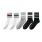 Black White Green+Black with White+Light Heather Gray+White Blue+White Blue Red