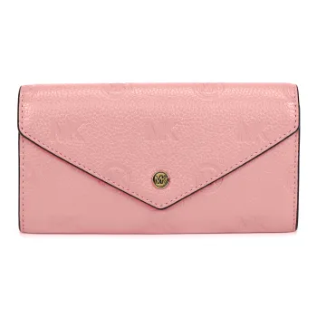 MICHAEL KORS Jet Set Travel Leather Wallet Large Size Women's Pink