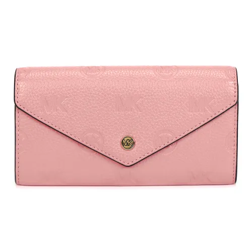 MICHAEL KORS Jet Set Travel Leather Wallet Large Size Women's Pink