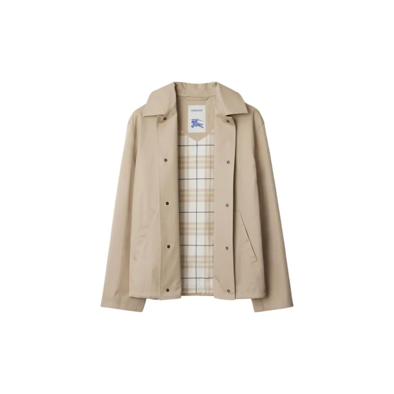 Burberry Ekd Embroidered Gabardine Jacket-1