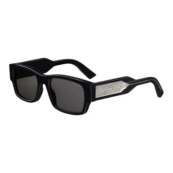 DIOR Acetate Rectangular Sunglasses Unisex Black