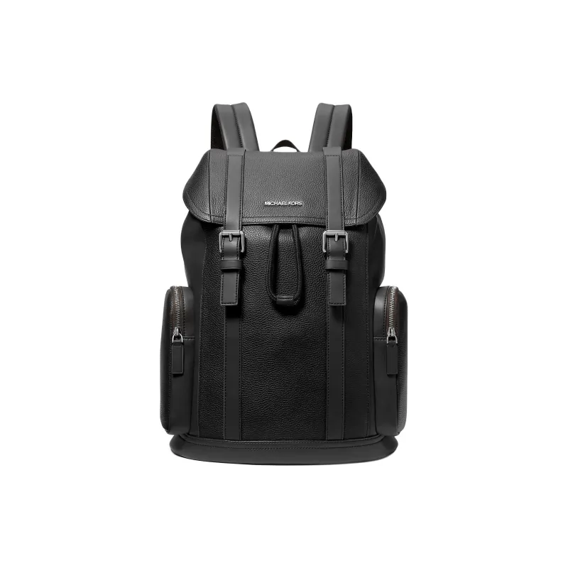 MICHAEL KORS COOPER Leather Backpack Men's Black-0