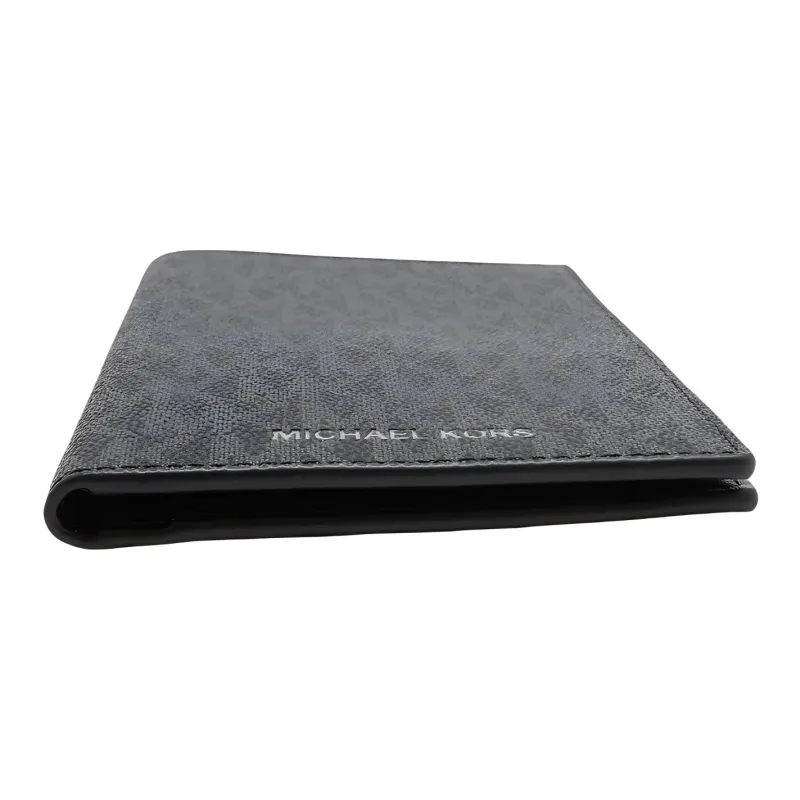 MICHAEL KORS Coated Canvas Coin Purse Wallet Men's Black-4