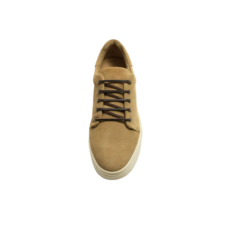 ZARA Low Top Skateboard Shoes Men's Beige Yellow-2