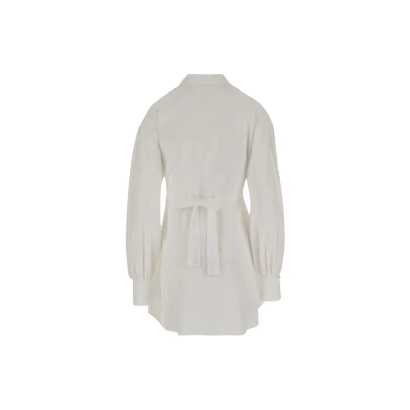 Valentino SS25 Long-Sleeved Dresses Women's White-1