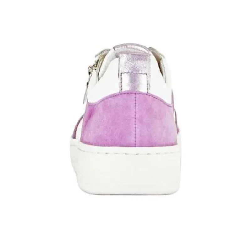 Gabor Fashion Low Top Casual Shoes Women's White Purple-4