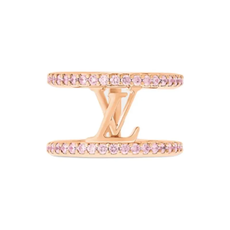 LOUIS VUITTON Rose Gold, Metal, Crystal Rings Unisex Pink Gold-0