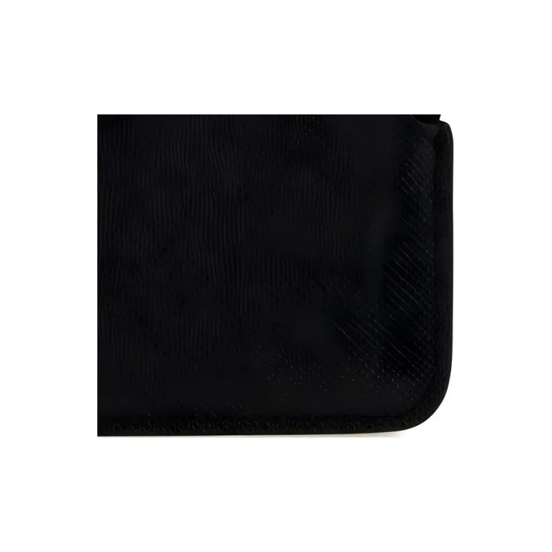 PRADA Leather Coin Purse Women's Black-3
