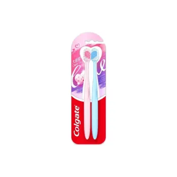 COLGATE Bold Love Couple Heart Toothbrushes Set Of 2