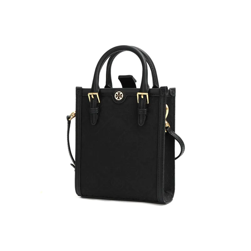 TORY BURCH Mini T Monogram Bag Black-1