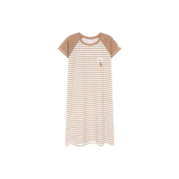 XIAFENYAN Nightgown Women's Brown