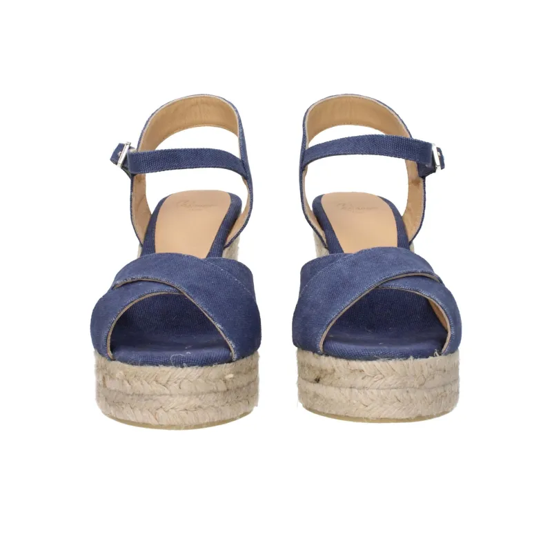Castañer One Strap Sandals 10.5cm Women's Blue-1