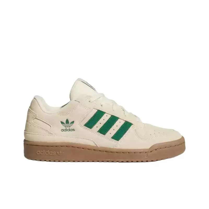 Adidas Forum Low Cl Warm Vanilla Dark Green Ivory-1