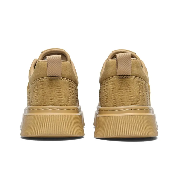 AOKANG Air Force One Series Skateboard Shoes Men Low Top Yellow, Brown, White-5