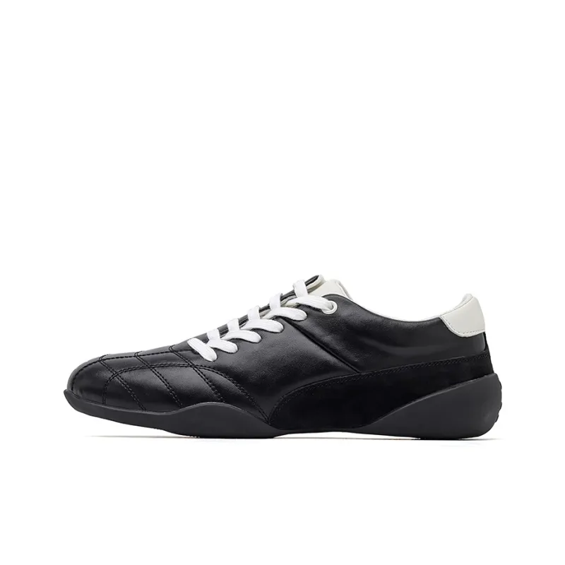 Chi Wolf German Army Trainers Low Top Casual Shoes Unisex Black-0