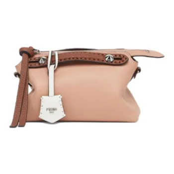 FENDI Leather One Shoulder Handbags Mini Women's Pink