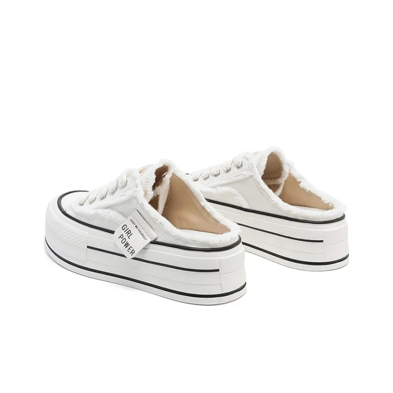DAPHNE Wrap-toe Slippers Women's Ecru-4