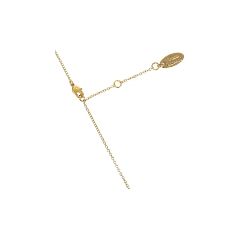 Vivienne Westwood ISMENE Brass, Faux Crystal Necklaces Unisex Gold-2