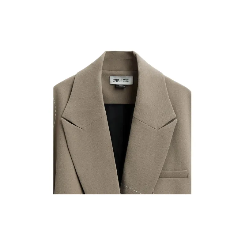 ZARA Business Suit Women's Brown-2