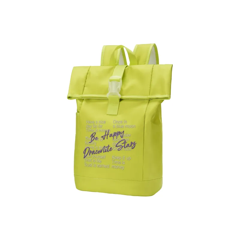 DRACONITE Polyester Students Backpack Regular Unisex Lime Neon Green-9