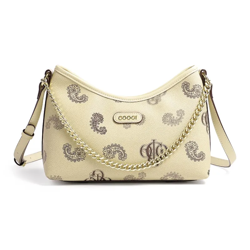 COOGI Synthetic Leather Shoulder Bag, Crossbody Bag Women's Brown/Khaki-7