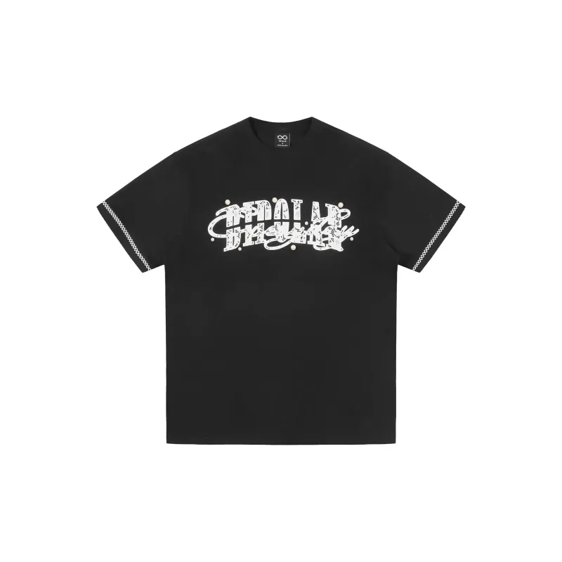 BIPOLAR Summer Men's American Vintage Hip Hop Street Style Trendy Loose Fit 100% Cotton T Shirt Unisex-8