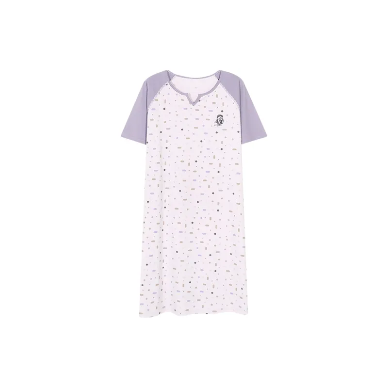 XIAFENYAN Nightgown Women's Purple-0