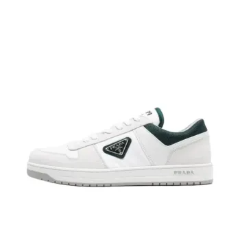 PRADA Prada Downtown Low-Top Skateboard Shoes Men's Gray White