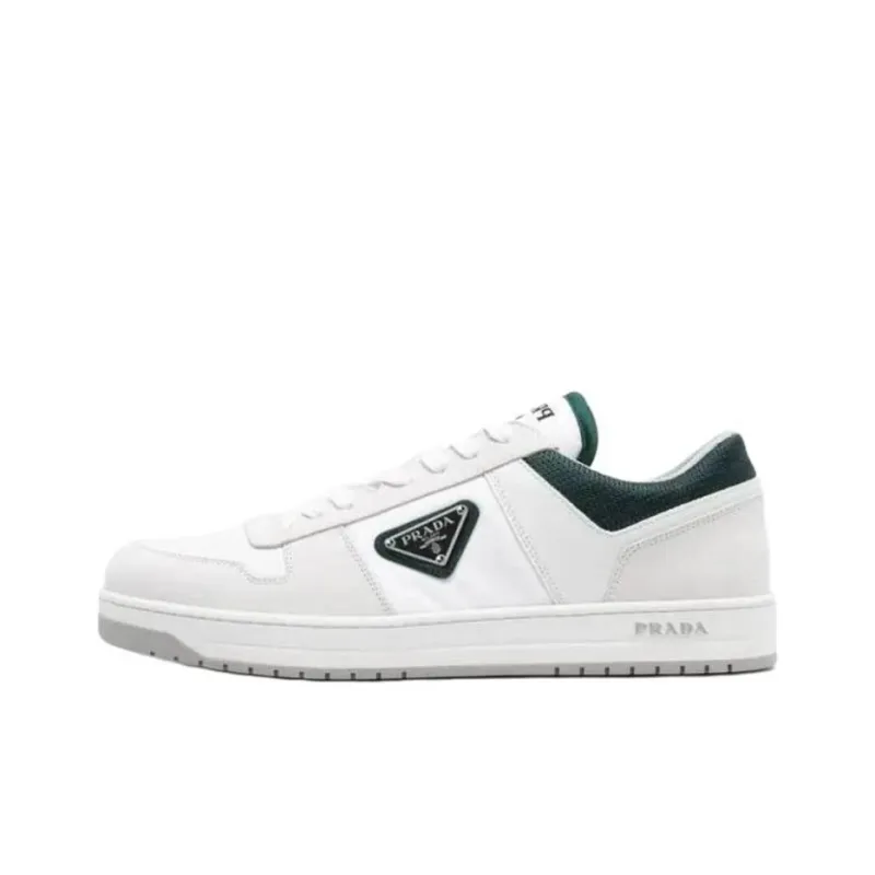 PRADA Prada Downtown Low-Top Skateboard Shoes Men's Gray White-0