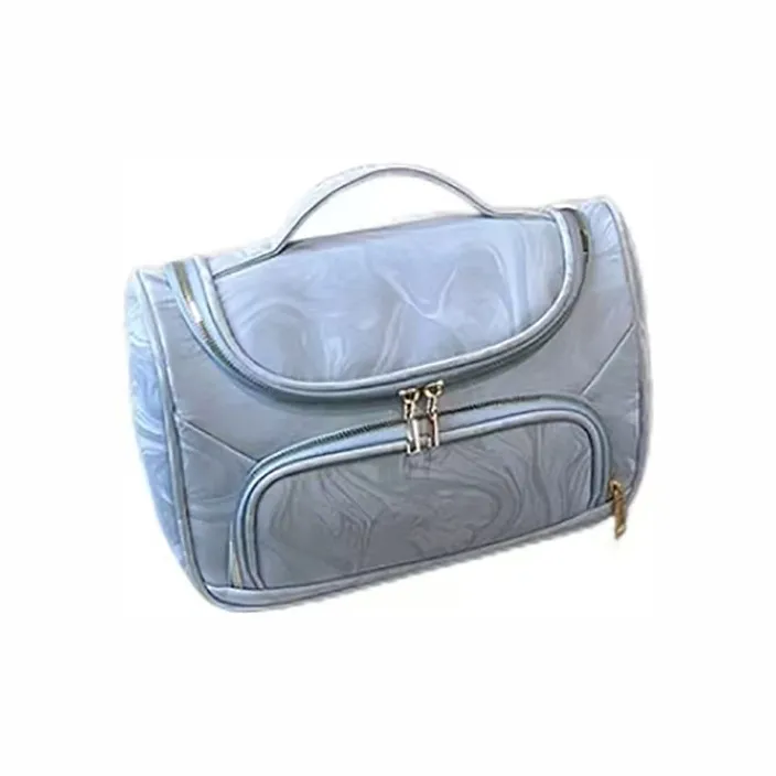 Boniu Polyurethane Makeup Bag Regular Women's Black/White/Pink/Blue-6