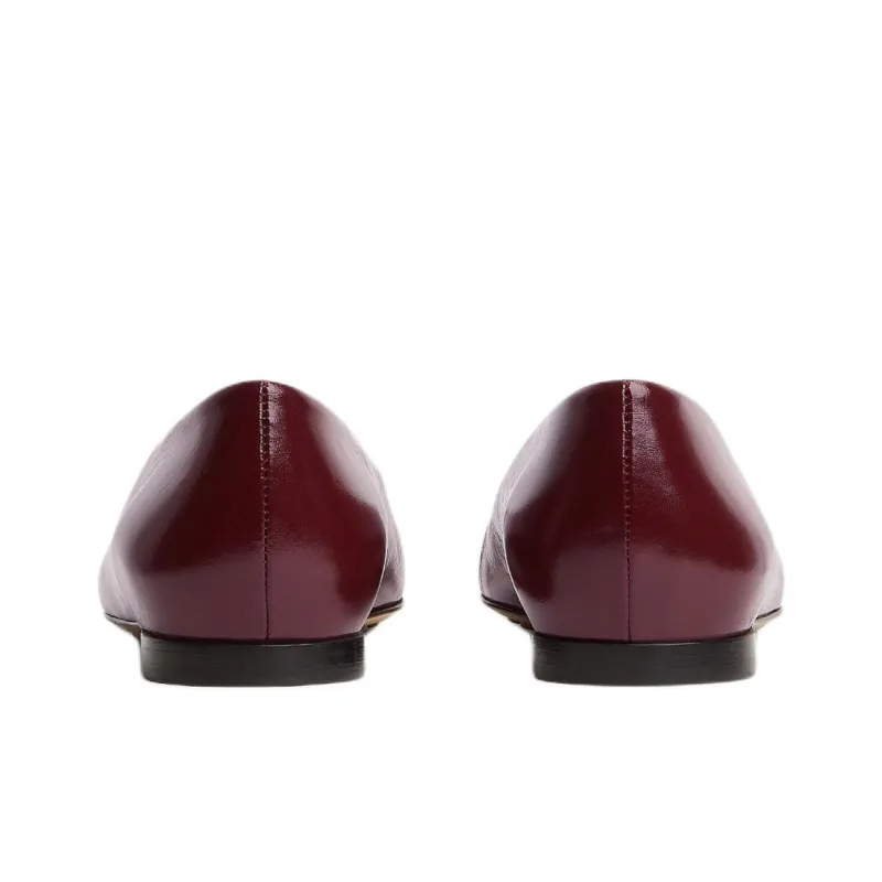Bottega Veneta Sofia Casual Single Shoes Women's Burgundy-4