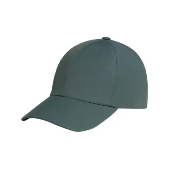 HERMES Cotton, Polyamide, Linen Baseball Caps Men's Green