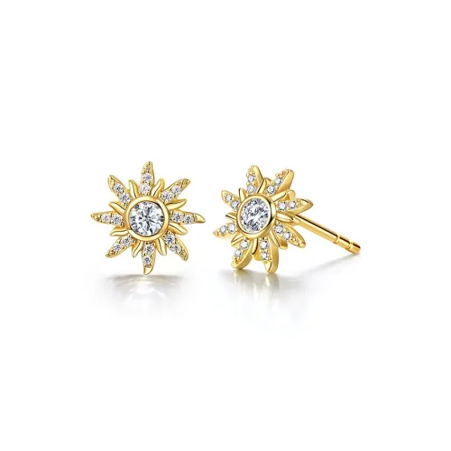 FANCI S925 Silver Stud Earrings Women's