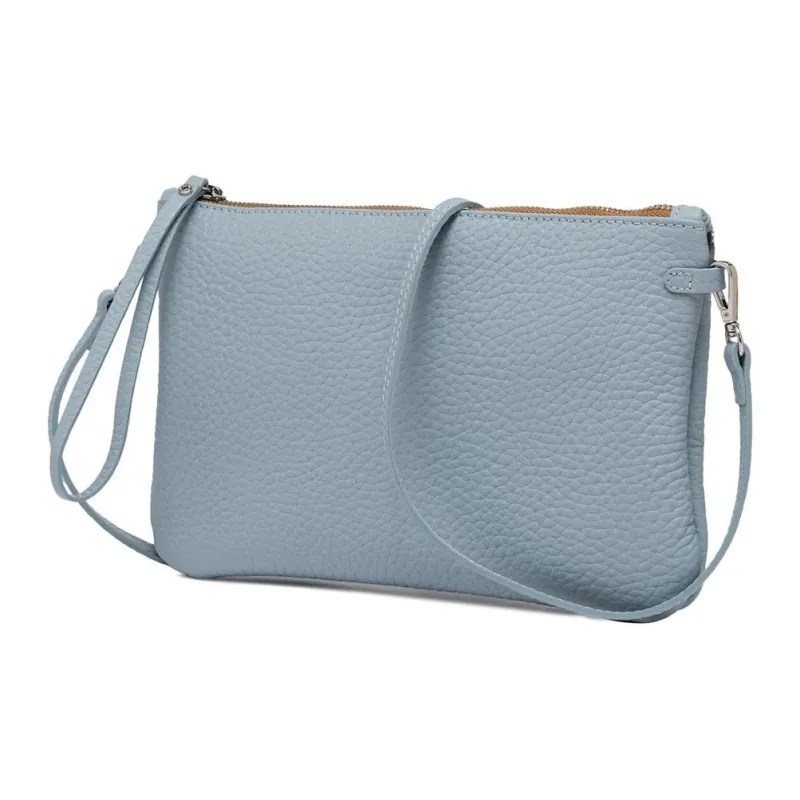 GIANNI CHIARINI Leather Clutches Crossbody Bag Shoulder Bag Women's Blue-1