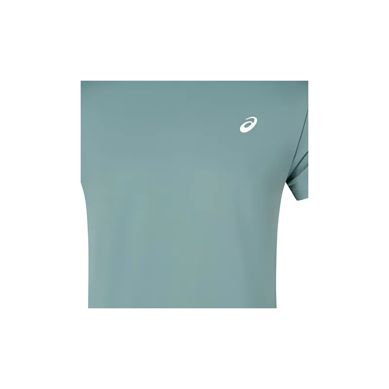 Asics T-Shirts Men Gray Green-2