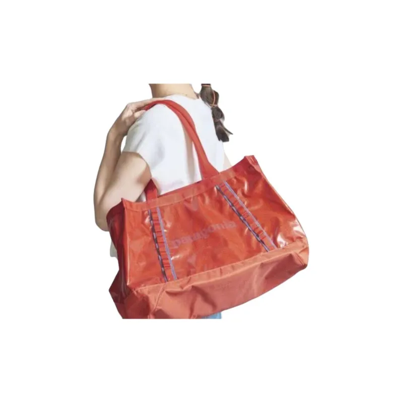 Patagonia Recycled Polyester Tote Bag Shopping Bag Shoulder Bag Handbag Regular Unisex Multi-Pepper Red-4