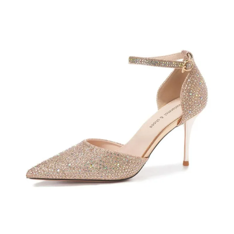 Than Than Me Slim Heel High Heels Women's-4