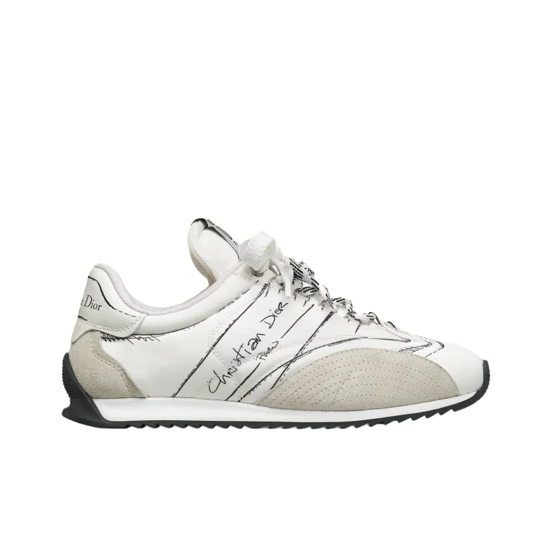 DIOR D Sketch 2025 Spring Summer Product Collection Low Top Casual Shoes Women's White-1