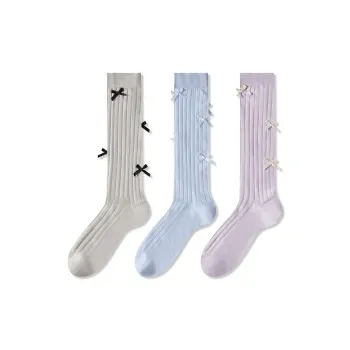 JIAZINI Knee High Socks Women's Combo Set